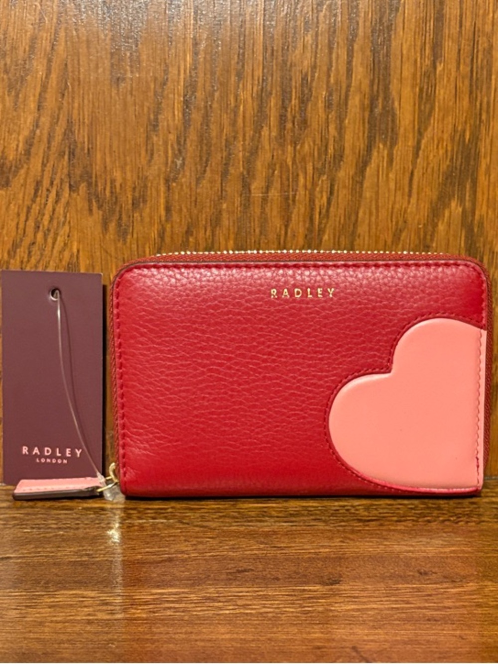 NWT-Radley London-SET-My Love❤️Heart🩷Med Zip Wallet & Sm Zip Coin Purse-Red-$176 - Picture 2 of 16